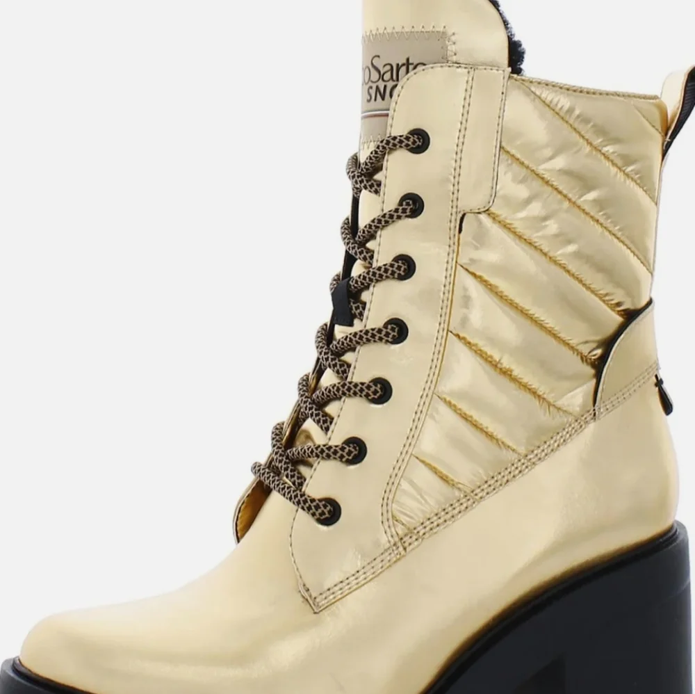 Franko Sarto Dizzy Womens Faux Fur Lined Round Toe Combat & Lace-Up Boots new
